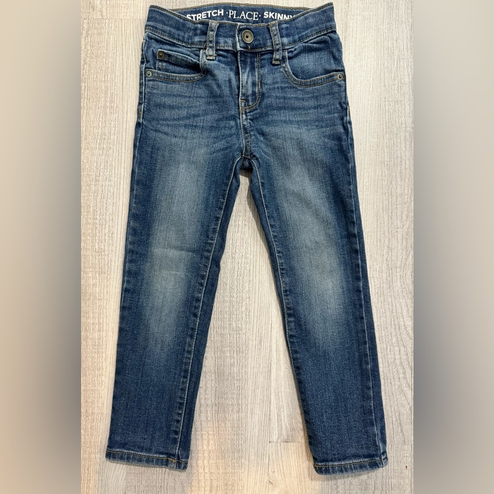 EUC The Children’s Place Legendwash Boys Skinny Jeans. Sz 5 Snap closure zip fly